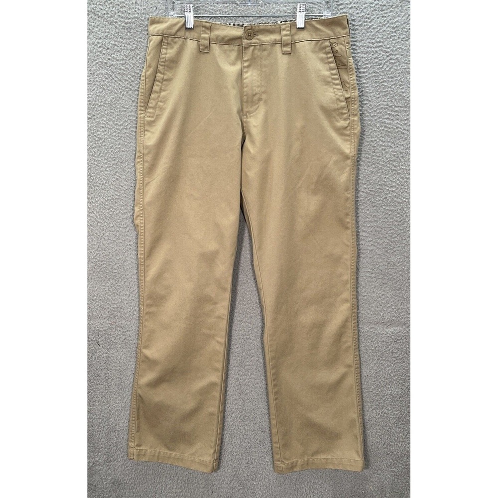 Quiksilver Pants‎ Mens 32 Tan Khaki Skater Surfer BMX Thrasher Grunge Y2K